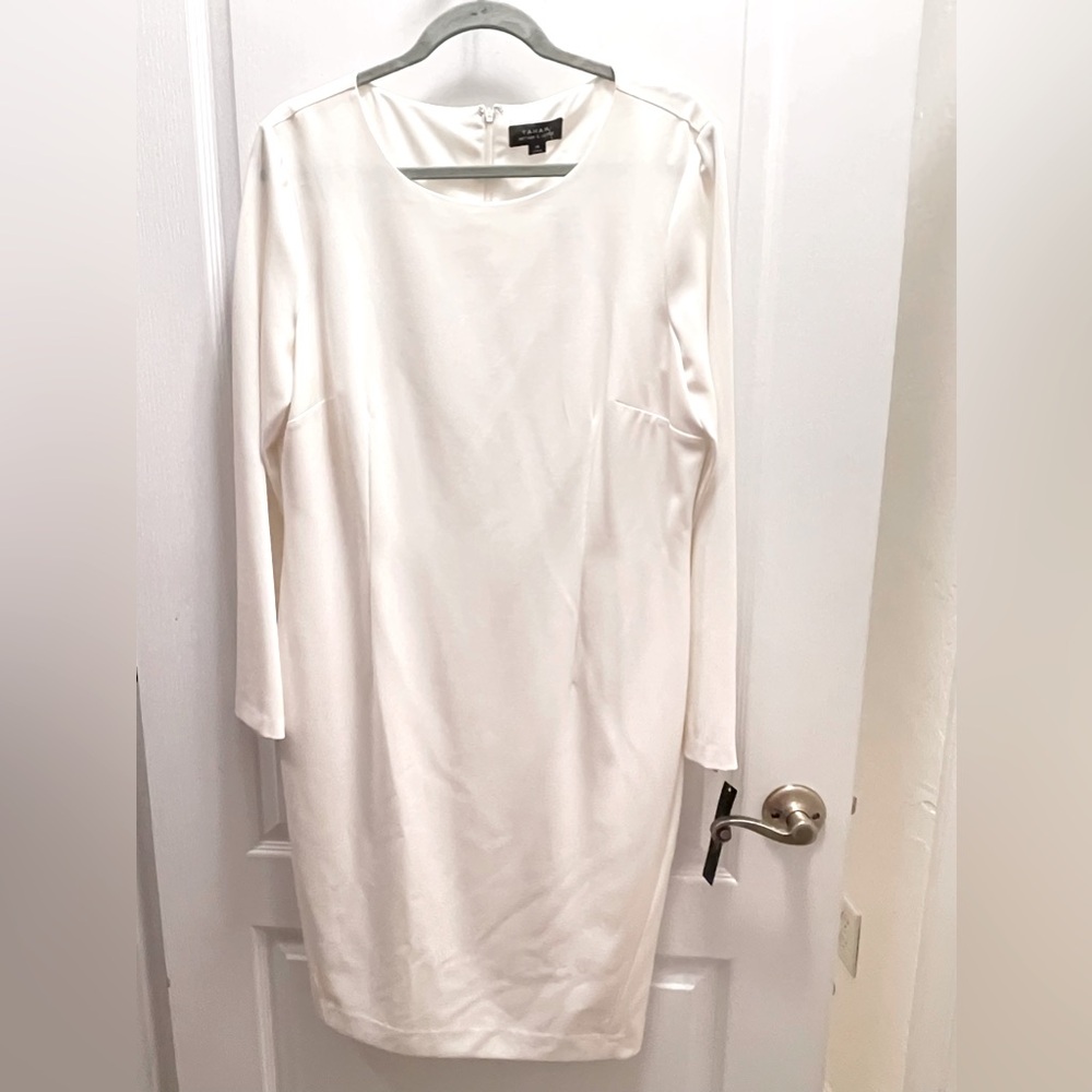 Tahari Elegant White Dress